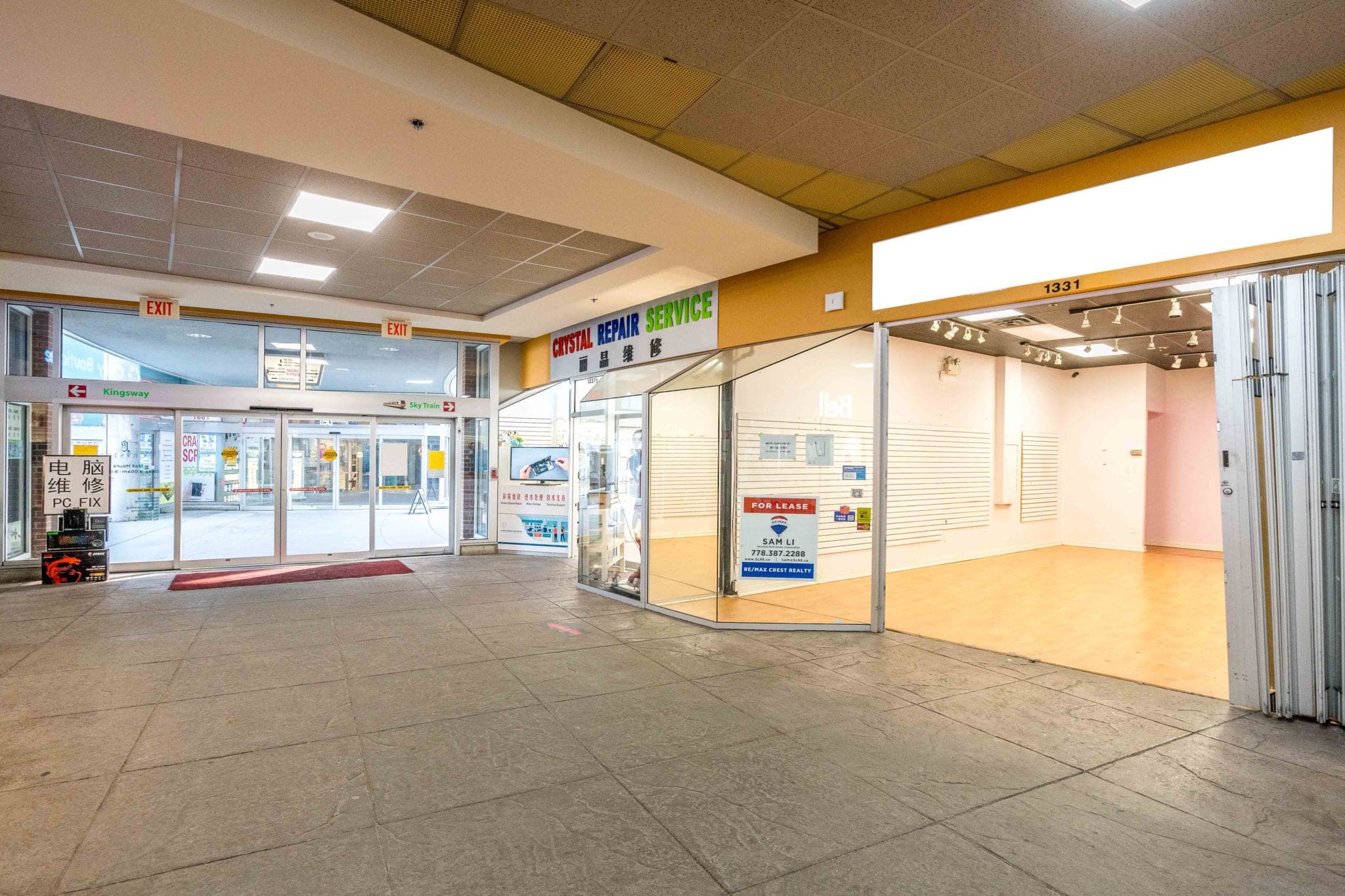 For Lease Crystal Mall 1331 4500 Kingsway, Metrotown Burnaby