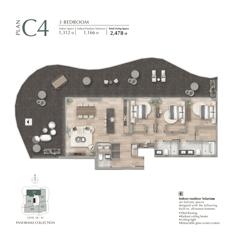 Greenhouse by concord pacific floorplan C4